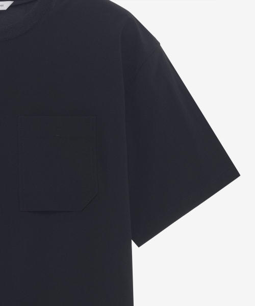 MINDBRIDGE（マインドブリッジ）の「[オールデイクール]ウーブンセミオーバーティーシャツ（Tシャツ/カットソー・メンズ・ブラック・95/100/105/110）」の8枚目の写真