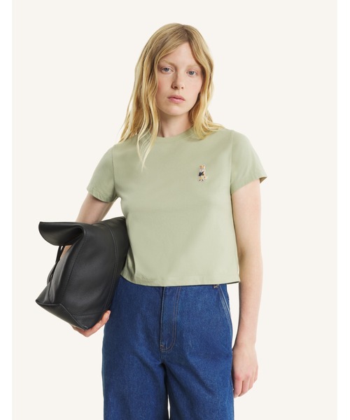 Maison Kitsune(メゾンキツネ)の「DRESSED FOX BABY TEE-SHIRT(Tシャツ/カットソー・レディース・アイボリー/ライトカーキ・S/XS/XL/L/M)」の12枚目の写真
