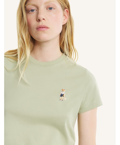 Maison Kitsune(メゾンキツネ)の「DRESSED FOX BABY TEE-SHIRT(Tシャツ/カットソー・レディース・アイボリー/ライトカーキ・S/XS/XL/L/M)」の15枚目の写真
