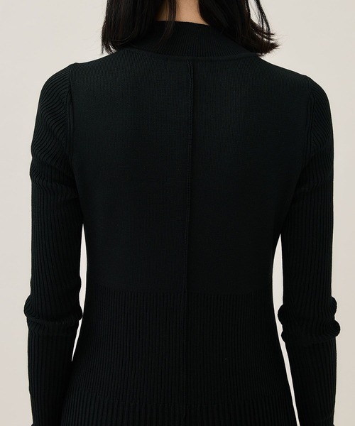 WRAPINKNOT（ラッピンノット）の「[WRAPINKNOT/ラッピンノット]EX.RIB KNIT OP（ワンピース・レディース・ベージュ/ブルー/ブラック・1/0）」の10枚目の写真