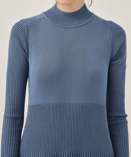 WRAPINKNOT（ラッピンノット）の「[WRAPINKNOT/ラッピンノット]EX.RIB KNIT OP（ワンピース・レディース・ベージュ/ブルー/ブラック・1/0）」の14枚目の写真