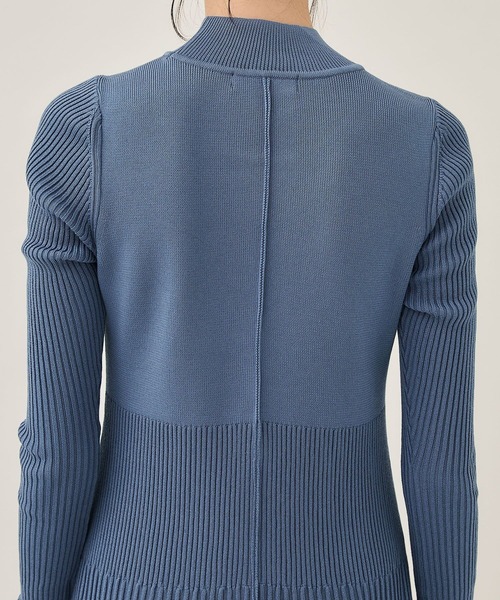 WRAPINKNOT（ラッピンノット）の「[WRAPINKNOT/ラッピンノット]EX.RIB KNIT OP（ワンピース・レディース・ベージュ/ブルー/ブラック・1/0）」の19枚目の写真