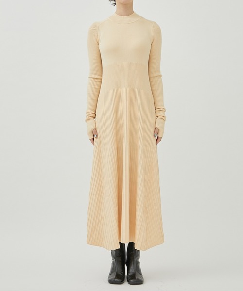 WRAPINKNOT（ラッピンノット）の「[WRAPINKNOT/ラッピンノット]EX.RIB KNIT OP（ワンピース・レディース・ベージュ/ブルー/ブラック・1/0）」の20枚目の写真