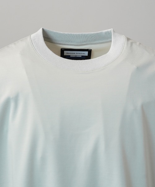 MAISON SPECIAL(メゾンスペシャル)の「《UNISEX》Smashing Punch Prime-Over Crew Neck Short Sleeve T-Shirt/スマッシングポンチプライムオーバーショートスリーブTシャツ【MAISON SPECIAL/メゾンスペシャル】(Tシャツ/カットソー・メンズ・ブラック/チャコールグレー/ライトブルー/レッド/ホワイト・0/2/1)」の8枚目の写真