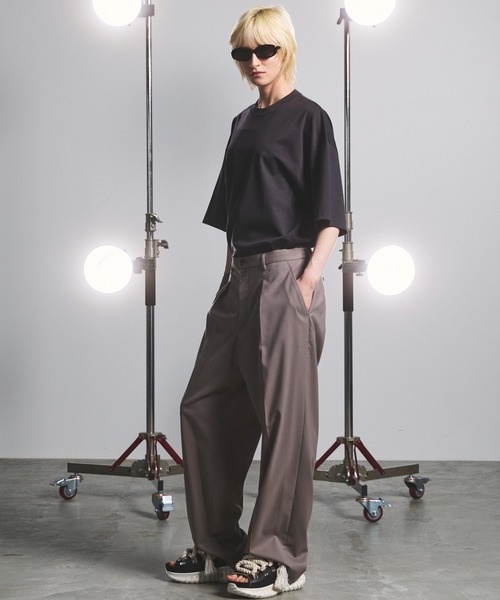 MAISON SPECIAL(メゾンスペシャル)の「《UNISEX》Smashing Punch Prime-Over Crew Neck Short Sleeve T-Shirt/スマッシングポンチプライムオーバーショートスリーブTシャツ【MAISON SPECIAL/メゾンスペシャル】(Tシャツ/カットソー・メンズ・ブラック/チャコールグレー/ライトブルー/レッド/ホワイト・0/2/1)」の13枚目の写真