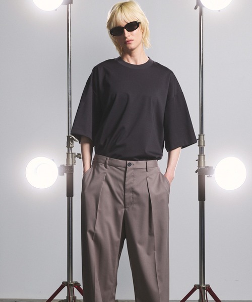 MAISON SPECIAL(メゾンスペシャル)の「《UNISEX》Smashing Punch Prime-Over Crew Neck Short Sleeve T-Shirt/スマッシングポンチプライムオーバーショートスリーブTシャツ【MAISON SPECIAL/メゾンスペシャル】(Tシャツ/カットソー・メンズ・ブラック/チャコールグレー/ライトブルー/レッド/ホワイト・0/2/1)」の22枚目の写真