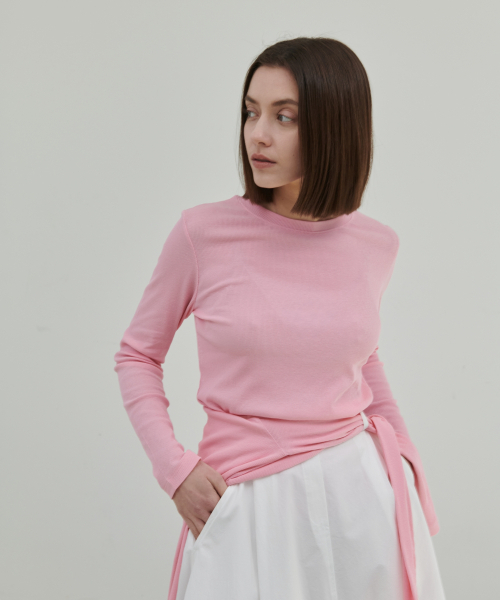 OYY(オーワイワイ)の「ライト講演ベーシックトップ_ピンク(Tシャツ/カットソー・レディース・ピンク・FREE)」の2枚目の写真