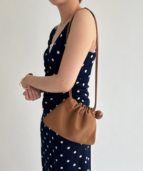 EDIT. FOR LULU（エディットフォールル）の「【BUCKET BAGGAGE/バケットバゲージ】Ball Charm Soft Mini Bag（ショルダーバッグ・レディース・ブラウン・FREE）」の16枚目の写真