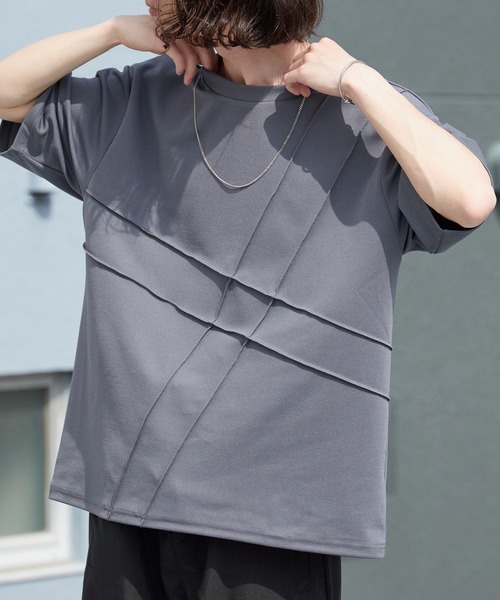 ROOPTOKYO(ループトウキョウ)の「ピンタック梨地Tシャツ ルーズフィット 半袖Tシャツ 秋 秋服 2026年秋冬(Tシャツ/カットソー・メンズ・チャコールグレー/ブラック/グレー・M/L)」の18枚目の写真
