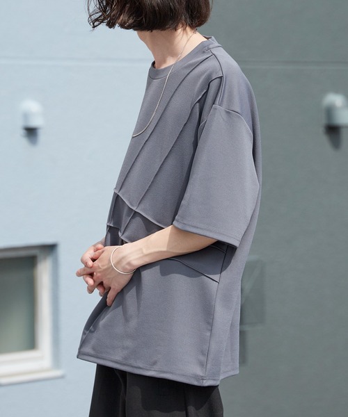 ROOPTOKYO(ループトウキョウ)の「ピンタック梨地Tシャツ ルーズフィット 半袖Tシャツ 秋 秋服 2026年秋冬(Tシャツ/カットソー・メンズ・チャコールグレー/ブラック/グレー・M/L)」の19枚目の写真