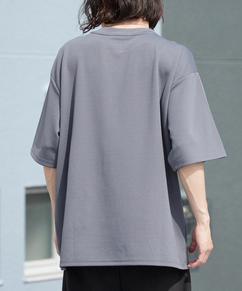 ROOPTOKYO(ループトウキョウ)の「ピンタック梨地Tシャツ ルーズフィット 半袖Tシャツ 秋 秋服 2026年秋冬(Tシャツ/カットソー・メンズ・チャコールグレー/ブラック/グレー・M/L)」の20枚目の写真