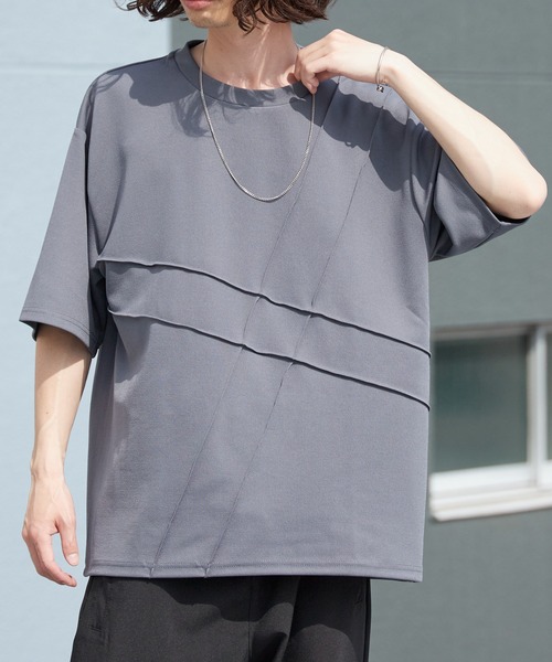 ROOPTOKYO(ループトウキョウ)の「ピンタック梨地Tシャツ ルーズフィット 半袖Tシャツ 秋 秋服 2026年秋冬(Tシャツ/カットソー・メンズ・チャコールグレー/ブラック/グレー・M/L)」の21枚目の写真