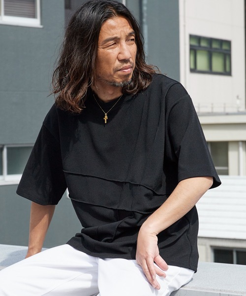 ROOPTOKYO(ループトウキョウ)の「ピンタック梨地Tシャツ ルーズフィット 半袖Tシャツ 秋 秋服 2026年秋冬(Tシャツ/カットソー・メンズ・チャコールグレー/ブラック/グレー・M/L)」の9枚目の写真