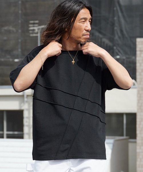 ROOPTOKYO(ループトウキョウ)の「ピンタック梨地Tシャツ ルーズフィット 半袖Tシャツ 秋 秋服 2026年秋冬(Tシャツ/カットソー・メンズ・チャコールグレー/ブラック/グレー・M/L)」の10枚目の写真