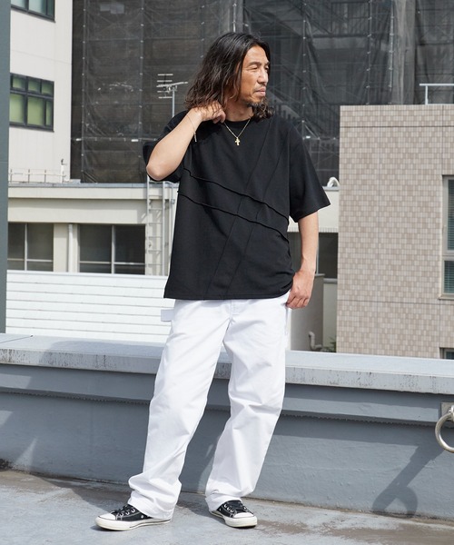 ROOPTOKYO(ループトウキョウ)の「ピンタック梨地Tシャツ ルーズフィット 半袖Tシャツ 秋 秋服 2026年秋冬(Tシャツ/カットソー・メンズ・チャコールグレー/ブラック/グレー・M/L)」の14枚目の写真