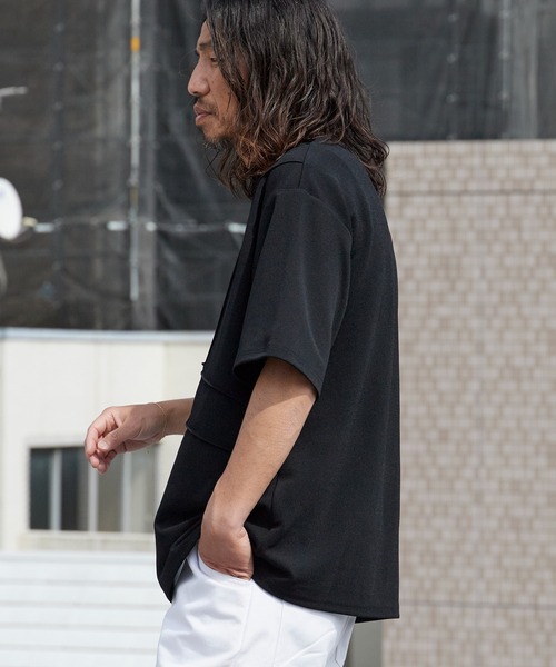 ROOPTOKYO(ループトウキョウ)の「ピンタック梨地Tシャツ ルーズフィット 半袖Tシャツ 秋 秋服 2026年秋冬(Tシャツ/カットソー・メンズ・チャコールグレー/ブラック/グレー・M/L)」の12枚目の写真