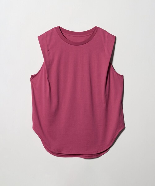 green label relaxing(グリーンレーベルリラクシング)の「ショルダータック ノースリーブ プルオーバー カットソー(Tシャツ/カットソー・レディース・ブラウン/ブラック/その他1/ピンク/オフホワイト・FREE)」の10枚目の写真
