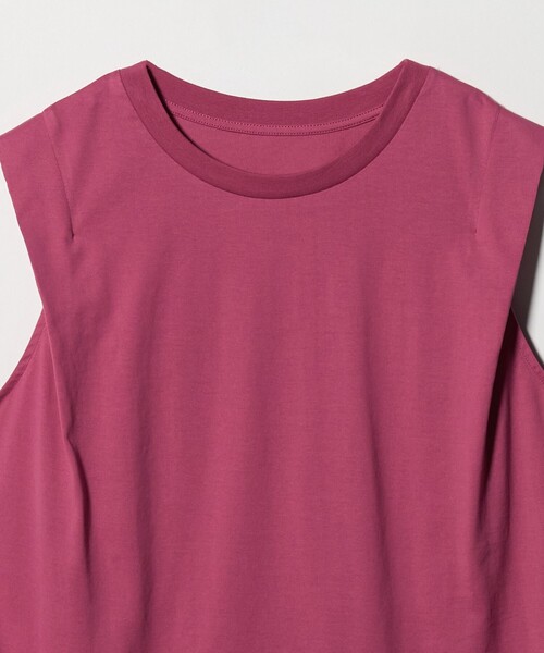 green label relaxing(グリーンレーベルリラクシング)の「ショルダータック ノースリーブ プルオーバー カットソー(Tシャツ/カットソー・レディース・ブラウン/ブラック/その他1/ピンク/オフホワイト・FREE)」の12枚目の写真