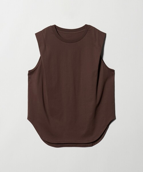 green label relaxing(グリーンレーベルリラクシング)の「ショルダータック ノースリーブ プルオーバー カットソー(Tシャツ/カットソー・レディース・ブラウン/ブラック/その他1/ピンク/オフホワイト・FREE)」の16枚目の写真