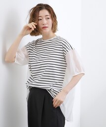 grove | 【貴島明日香さん着用/UVカット】体型カバー叶う、バックプリーツTシャツ(Tシャツ/カットソー)