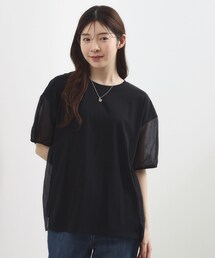 grove | 【貴島明日香さん着用/UVカット】体型カバー叶う、バックプリーツTシャツ(Tシャツ/カットソー)