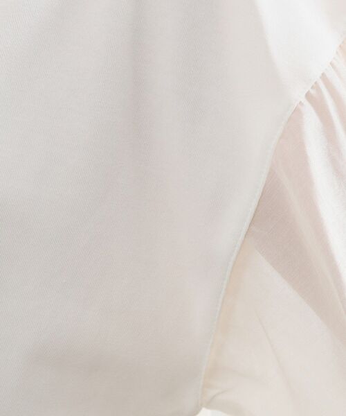 grove(グローブ)の「【貴島明日香さん着用/UVカット】体型カバー叶う、バックプリーツTシャツ(Tシャツ/カットソー・レディース・オフホワイト/ブラック/ホワイト系5/ライトグリーン・03/02/01/04/05)」の9枚目の写真