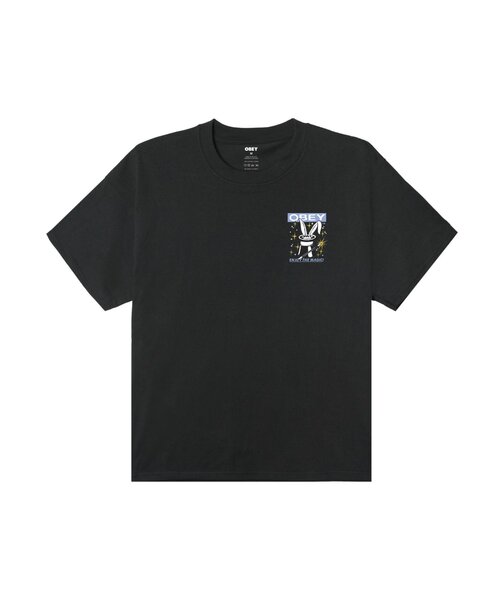 OBEY(オベイ)の「【OBEY】 ENJOY THE MAGIC(Tシャツ/カットソー・レディース・ホワイト/ブラック・SMALL)」の1枚目の写真