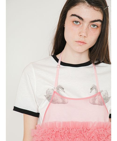 SORIN(ソリン )の「Tulle Apron Dress/チュール エプロンドレス(ワンピース・レディース・ローズ/ミント/ダークグレー・38)」の8枚目の写真