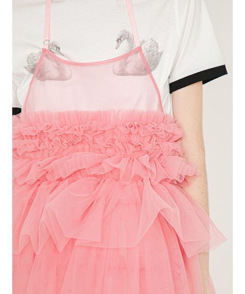 SORIN(ソリン )の「Tulle Apron Dress/チュール エプロンドレス(ワンピース・レディース・ローズ/ミント/ダークグレー・38)」の9枚目の写真