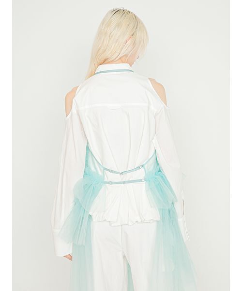 SORIN(ソリン )の「Tulle Apron Dress/チュール エプロンドレス(ワンピース・レディース・ローズ/ミント/ダークグレー・38)」の19枚目の写真