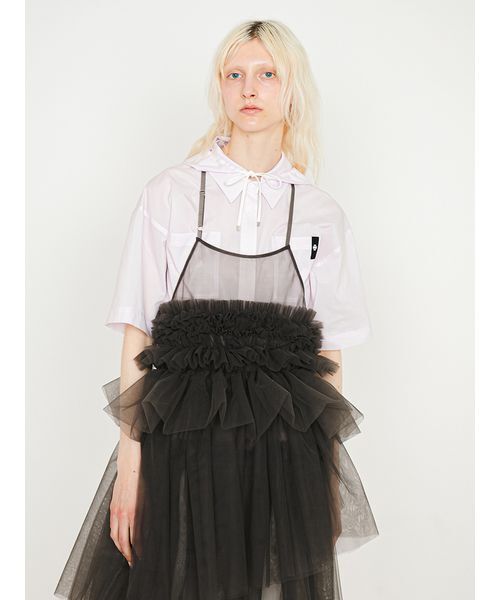 SORIN(ソリン )の「Tulle Apron Dress/チュール エプロンドレス(ワンピース・レディース・ローズ/ミント/ダークグレー・38)」の22枚目の写真
