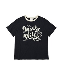 WOMEN'S TYPOGRAPHIC SLUB SHORT SLEEVE T-SHIRT