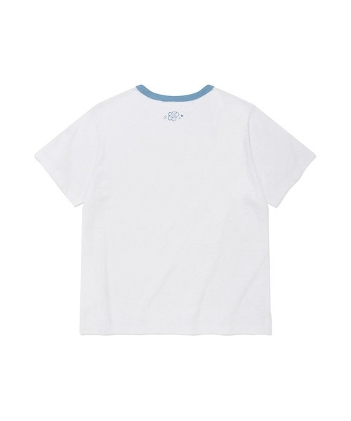 Wacky WiLLy(ワッキーウィリー)の「WOMEN'S TYPOGRAPHIC SLUB SHORT SLEEVE T-SHIRT(Tシャツ/カットソー・レディース・ホワイト/ダークネイビー・FREE)」の8枚目の写真