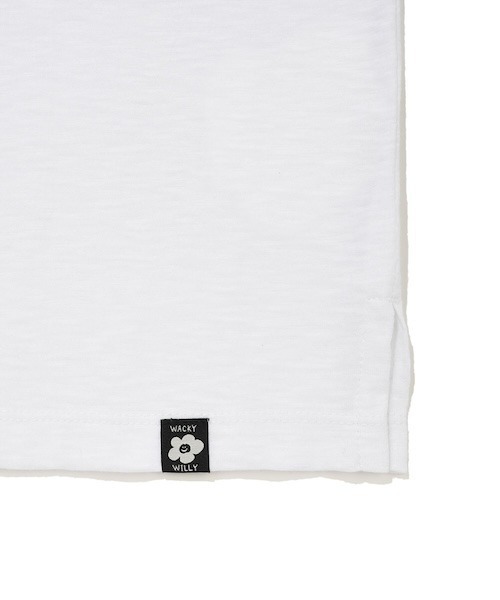 Wacky WiLLy(ワッキーウィリー)の「WOMEN'S TYPOGRAPHIC SLUB SHORT SLEEVE T-SHIRT(Tシャツ/カットソー・レディース・ホワイト/ダークネイビー・FREE)」の12枚目の写真