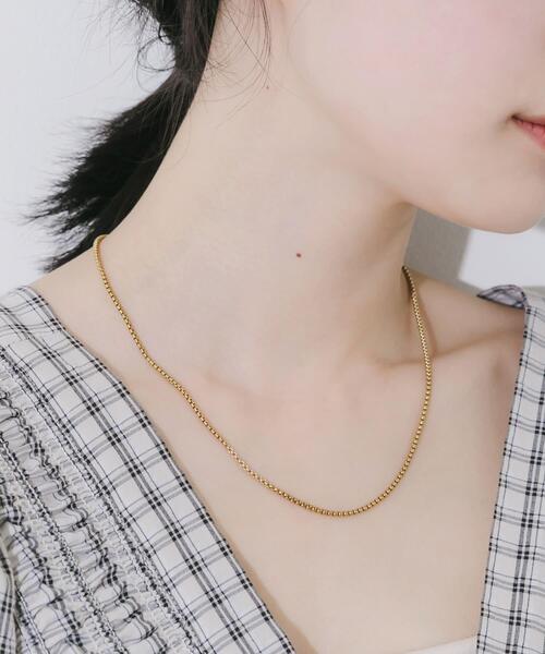SMELLY(スメリー)の「ステンレスベネチアンチェーンネックレス(ネックレス・レディース・シルバー/ゴールド・-)」の2枚目の写真