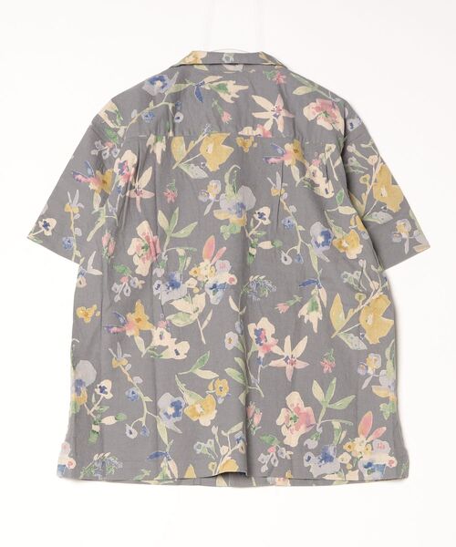 quadro（クオドロ）の「綿麻シーチング花柄ptオープン半袖シャツ（シャツ/ブラウス・メンズ・グレー・MEDIUM/LARGE）」の14枚目の写真