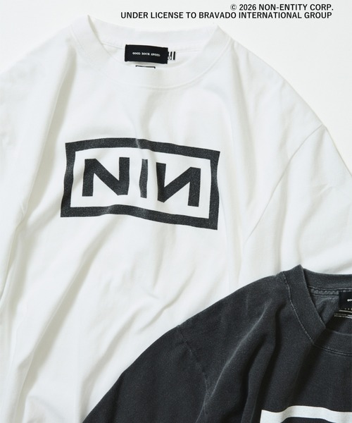 GOOD ROCK SPEED（グッドロックスピード）の「GOOD ROCK SPEED / Nine Inch Nails T-shirt①（Tシャツ/カットソー・メンズ・ホワイト/ブラック系その他4・L/XL/S/M）」の2枚目の写真