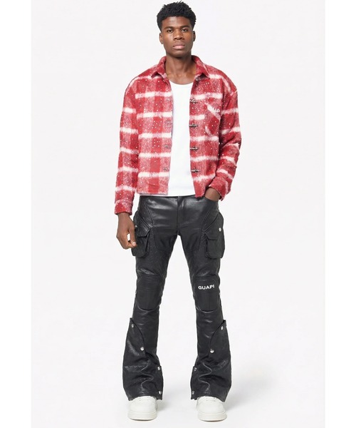 L.H.P（エルエイチピー）の「GUAPI/グアピ/Black Coffin Arc Leather Pant（その他パンツ・メンズ・ブラック・34/32/30/28）」の2枚目の写真
