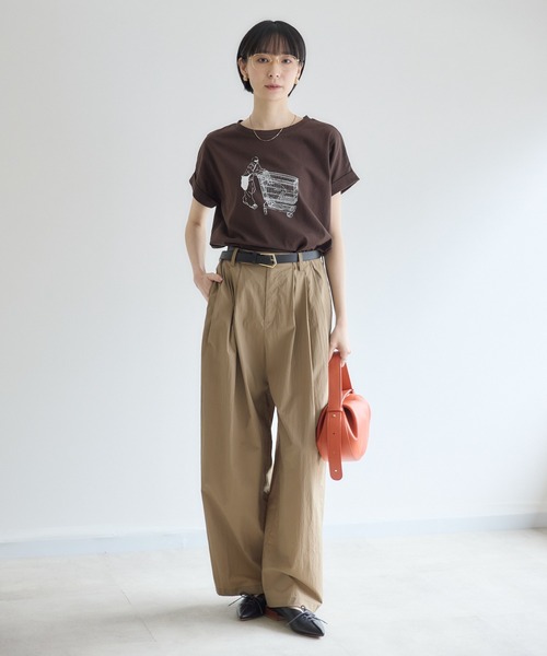 Paradise Picnic(パラダイスピクニック)の「Dignite collier タフタワイドパンツ(その他パンツ・レディース・モカ/ブラウン/ピンク・FREE)」の18枚目の写真