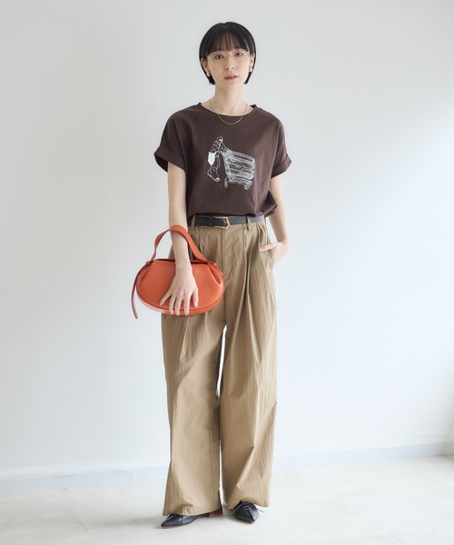 Paradise Picnic(パラダイスピクニック)の「Dignite collier タフタワイドパンツ(その他パンツ・レディース・モカ/ブラウン/ピンク・FREE)」の19枚目の写真