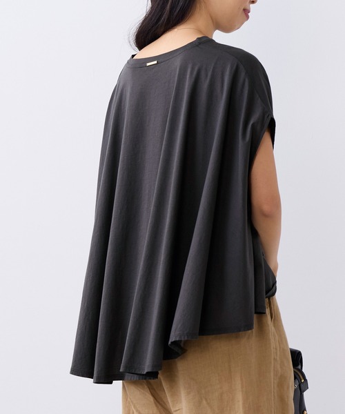 MICA&DEAL(マイカ&ディール)の「"SOLMER"ロゴフレアスリーブTシャツ(Tシャツ/カットソー・レディース・ホワイト/チャコールグレー/ブラウン・FREE)」の17枚目の写真