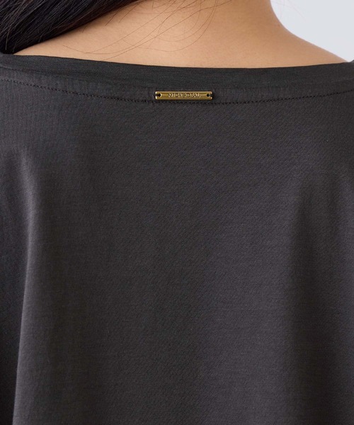 MICA&DEAL(マイカ&ディール)の「"SOLMER"ロゴフレアスリーブTシャツ(Tシャツ/カットソー・レディース・ホワイト/チャコールグレー/ブラウン・FREE)」の15枚目の写真