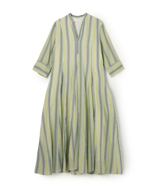 NE QUITTEZ PAS!(ヌキテパ)の「ne Quittez pas Cotton Voile Stripe ワンピース(ワンピース・レディース・ブラック系その他/イエロー系その他/ブルー系その他・M)」の3枚目の写真