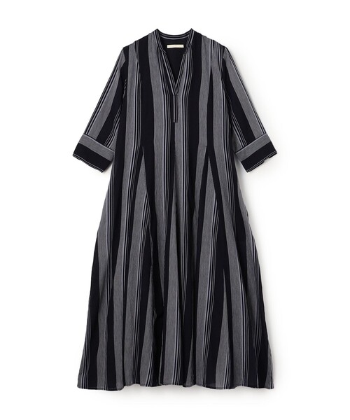 NE QUITTEZ PAS!(ヌキテパ)の「ne Quittez pas Cotton Voile Stripe ワンピース(ワンピース・レディース・ダークネイビー/ライトグリーン/ブルー系その他・M)」の3枚目の写真