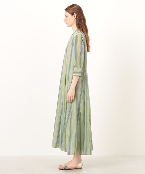NE QUITTEZ PAS!(ヌキテパ)の「ne Quittez pas Cotton Voile Stripe ワンピース(ワンピース・レディース・ブラック系その他/イエロー系その他/ブルー系その他・M)」の5枚目の写真