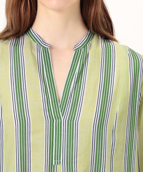 NE QUITTEZ PAS!(ヌキテパ)の「ne Quittez pas Cotton Voile Stripe ワンピース(ワンピース・レディース・ブラック系その他/イエロー系その他/ブルー系その他・M)」の7枚目の写真