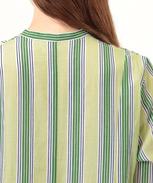 NE QUITTEZ PAS!(ヌキテパ)の「ne Quittez pas Cotton Voile Stripe ワンピース(ワンピース・レディース・ブラック系その他/イエロー系その他/ブルー系その他・M)」の8枚目の写真