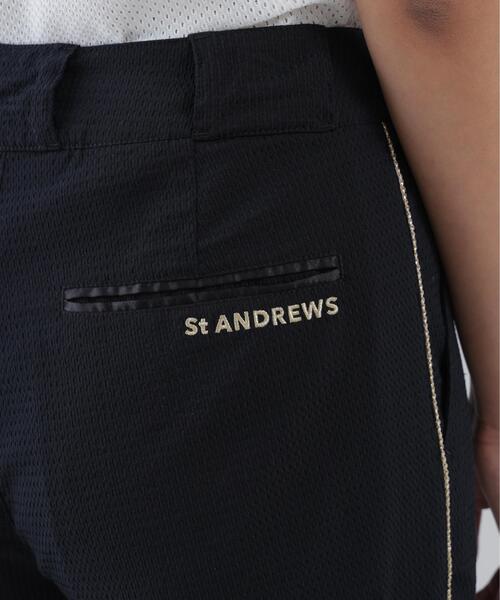 St ANDREWS(セントアンドリュース)の「【St ANDREWS】【ストレッチ】ドビーサッカーパンツ (WOMENS)(その他パンツ・レディース・ブラック/ホワイト・S/M)」の5枚目の写真