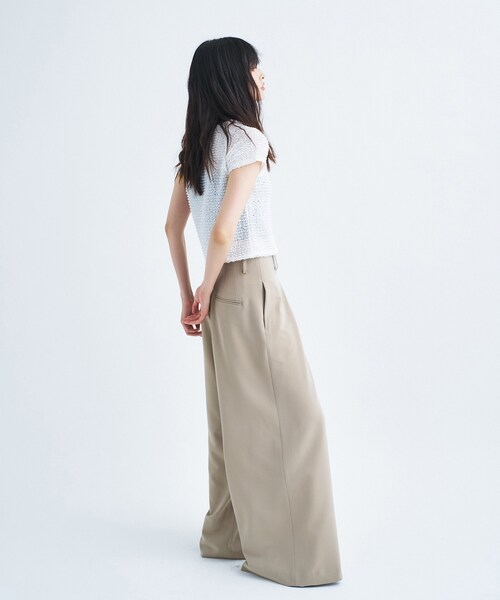 CODE A(コードエー)の「frill mini tee(Tシャツ/カットソー・レディース・ホワイト/ブラック・00)」の6枚目の写真