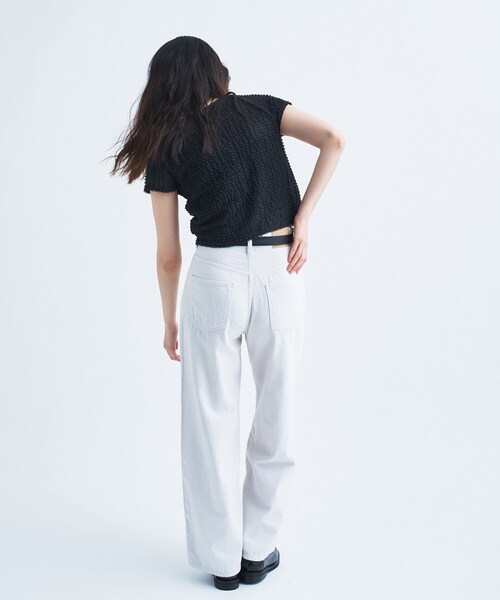 CODE A(コードエー)の「frill mini tee(Tシャツ/カットソー・レディース・ホワイト/ブラック・00)」の11枚目の写真